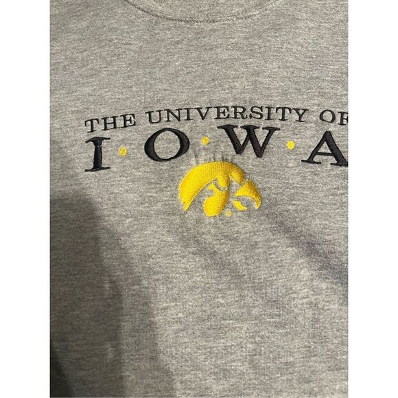 Iowa Hawkeyes Vtg Sweatshirt Lee Size L Embroidered - Picture 2 of 6